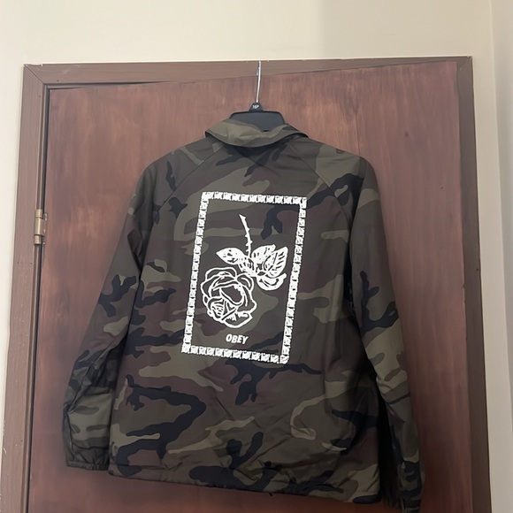 Obey Camo Windbreaker Jacket - Picture 3 of 4